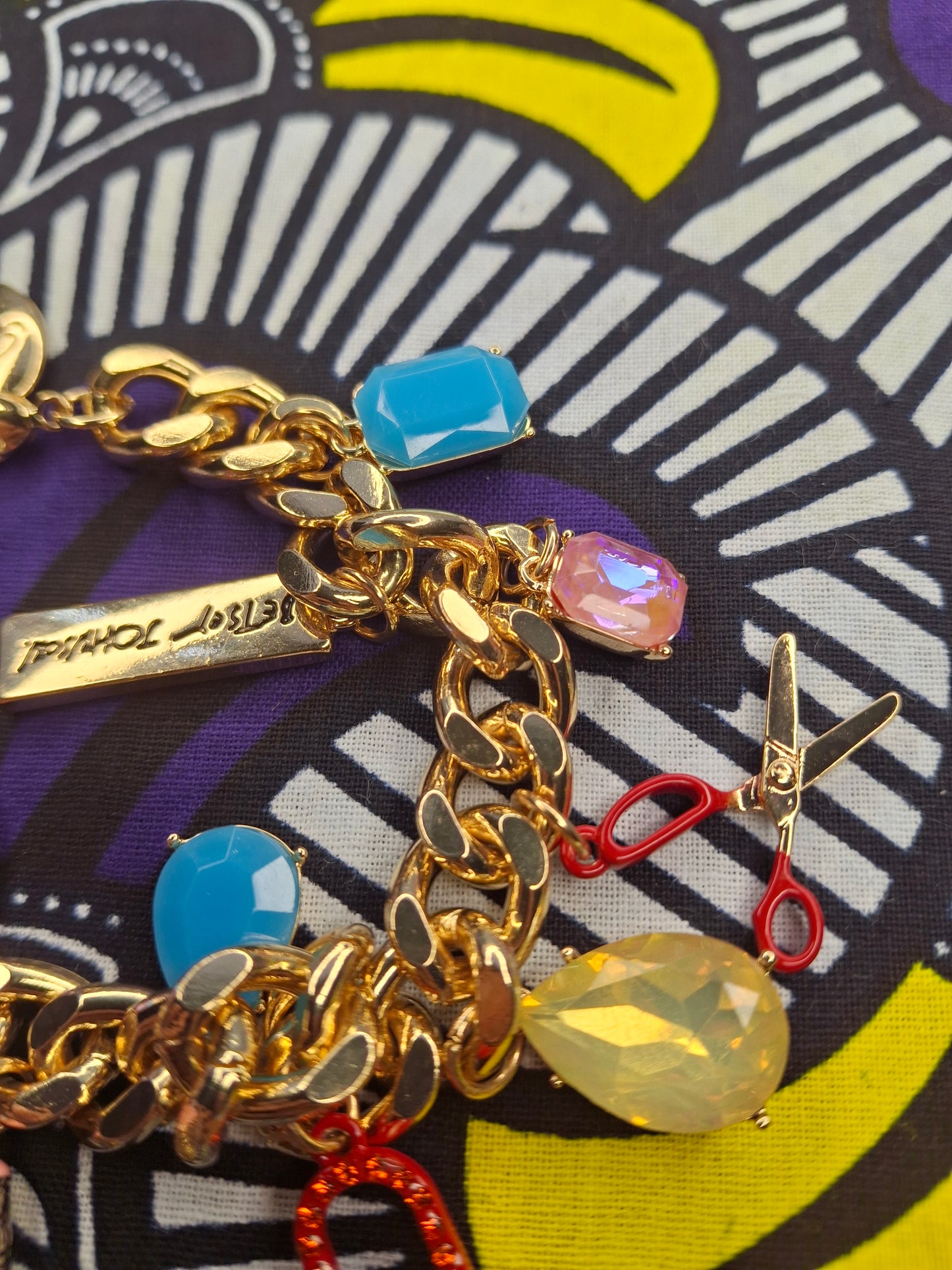 Betsey Johnson Back-To-School Charm Bracelet