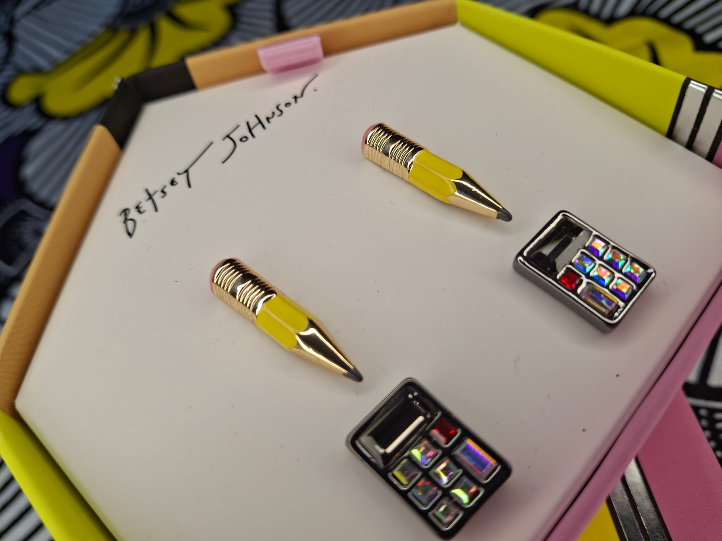 Betsey Johnson Back-To-School Earrings Set