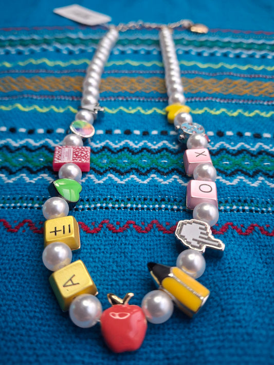Betsey Johnson Charm School Necklace